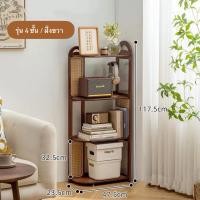 ราคา Loadingofficial-ชั้นวางของ / วางหนังสือ รุ่นสีไม้เข้ม ฝั่งขวา 4 ชั้น (12649530)