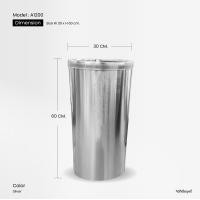 ราคา House & Home Phuket ถังขยะสแตนเลส ทรงกลม มี่ที่เขี่ยบุหรี่ รุ่น A1200 20L สีเงิน (Silver) (12650685)
