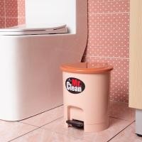 ราคา DOKLEAN ถังขยะกลม 12.4 ลิตร แบบเหยียบ รุ่น 542TT สีชา |BAI| แบบเหยียบ (10218351)