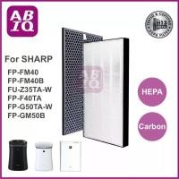 ราคา ABIQ แผ่นกรองฝุ่น HEPA H13 เครื่องฟอกอากาศ Sharp รุ่น FP-FM40, FU-Z35TA-W, FP-F40TA, FP-G50TA-W, FP-GM50B HEPA (12218102)