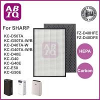 ราคา ABIQ แผ่นกรองอากาศ HEPA H13 สำหรับ Sharp KC-D50TA-W/B, KC-G50TA-W, KC-D40TA-W, KC-G40TA-W/B ใช้แทนแผ่นกรองรุ่น FZ-D40HFE HEPA (12218111)