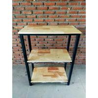 ราคา MoMo Wood&Steel ชั้นวางของ / โชว์ของ / ชั้นหนังสือ 306080 ขาเหล็กใหญ่ดำ (12277463)