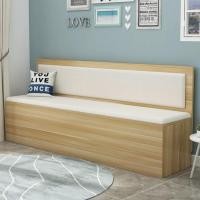 ราคา MOLESUN เก้าอี้ไม้+เบาะรองนั่ง พร้อมที่เก็บของ 160*45*85 เบาะหนังPUขาว+ไม้บีช (12643265)