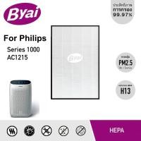 ราคา Byai แผ่นกรองอากาศ HEPA H13 สำหรับ Philips Series 1000 รุ่น AC1215, AC1212, AC1216 แผ่นกรอง HEPA H13 Filter รุ่น FY1413 (12636551)