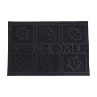 ราคา DECOS พรมเช็ดเท้าดักฝุ่นยาง 40x60 ซม. สีดำ |PUN| ลายใบไม้ (12642066)