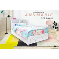 ราคา Phornthipfurniture เตียงนอนมีลิ้นชัก รุ่นแอนมารี "ANNMARIE" 3.5ฟุต (12650460)
