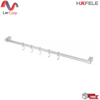 ราคา (HAFELE) อุปกรณ์ราวสแตนเลสสตีล พร้อมขอแขวน 5 ชิ้น (485.17.008) (12653988)