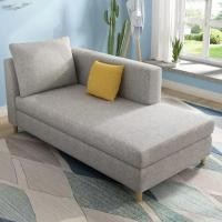 ราคา MOLESUN โซฟาผ้าลินินตัวยาว สไตล์โมเดิร์น ออกแบบมาเพื่อรองรับการนั่ง/นอน 150cm+หมอนอิง เทาพักแขนซ้าย (12641615)