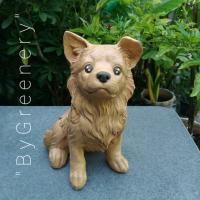 ราคา Greenery-Handmade หมาน้อย ปอมปอม (หูตั้ง) สีน้ำตาล ตุ๊กตาแต่งสวนน่ารักๆ normal (12533704)