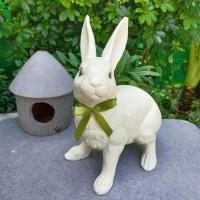 ราคา Greenery-Handmade ตุ๊กตาเรซิ่นแต่งสวนแต่งสนาม กระต่ายน้อย สีครีมเข้ม normal (12533780)