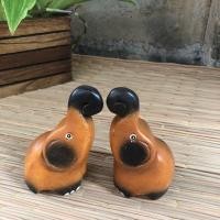 ราคา Naijanshop ช้างไม้ ช้างการ์ตูน ช้างงวงม้วน ขนาด 3 นิ้ว (ขายเป็นคู่ ) ตุ๊กตาช้าง ช้างมงคล normal (12565352)