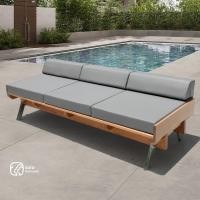 ราคา JAVA Sofa 200 โซฟาสนาม 3 ที่นั่ง เก้าอี้สนาม เฟอร์นิเจอร์กลางแจ้ง outdoor furniture Sofa ม้านั่งกลางแจ้ง สีไม้ธรรมชาติ 200cm. โซฟา 3 ที่นั่ง สไตล์มินิ (10799578)