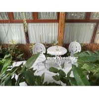 ราคา Anchisaalloy ชุดสนามอัลลอยด์ 2 ที่นั่ง ตกแต่งบ้าน สวน ยุโรป สีขาว (10875181)