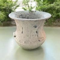 ราคา Lanna Pottery Jar โอ่งดินเผาทรงบาหลีปากบาน มีหู 3 หู ขนาด 50 x 50cm. สีขาวเก่า (12478839)
