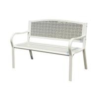 ราคา DECOS ม้านั่งสนามเหล็ก 2 ที่ 124 ซม. รุ่น เคเชีย สีขาว |AB| ขาว (10806989)