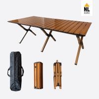 ราคา NL HOME โต๊ะแคมป์ปิ้งพับ โต๊ะมีถุงเก็บพับเก็บง่าย โต๊ะระนาด โต๊ะรับน้ำหนักได้เยอะ แข็งแรง มินิมอล โต๊ะโครงเหล็กกลางแจ้ง น้ำตาล 120 ซม. (12344775)
