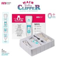 ราคา FIN ปัตตาเลี่ยนเด็กไฟฟ้า ปัตตาเลี่ยนตัดผมเด็ก ปัตตาเลี่ยนอัตโนมัติ ตัดผมเด็ก Waterproof Babies Clipper รุ่น USEST999 ฟ้าขาว (11045209)