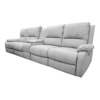 ราคา Future Living โซฟาปรับนอน แบบปรับมือ 4 ที่นั่ง รุ่น Extra Juliet พร้อมมินิบาร์ เทาอ่อน ผ้าลินิน (12492010)