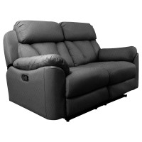 ราคา Future Living โซฟาปรับนอน แบบปรับมือ 2 ที่นั่ง รุ่น Emperor เทาเข้ม ผ้าลินิน (12505272)