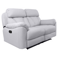 ราคา Future Living โซฟาปรับนอน แบบปรับมือ 2 ที่นั่ง รุ่น Emperor เทาอ่อน ผ้าลินิน (12505271)