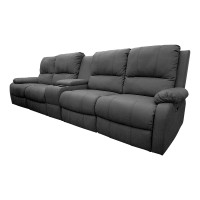 ราคา Future Living โซฟาปรับนอน แบบปรับมือ 4 ที่นั่ง รุ่น Extra Juliet พร้อมมินิบาร์ เทาเข้ม ผ้าลินิน (12492011)