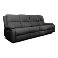 ราคา Future Living โซฟาปรับนอน แบบปรับมือ 4 ที่นั่ง รุ่น Extra Juliet เทาเข้ม ผ้าลินิน (12512332)