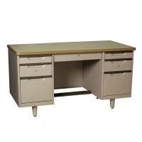 ราคา PRESIDENT โต๊ะทำงานลิ้นชักซ้าย-ขวา พร้อมกุญแจล็อก รุ่น DE2654 สีเทา ขนาด 4.5 ฟุต (12655168)