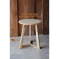ราคา Prom ชุดโต๊ะไม้ร้านกาแฟกลมขาเหลี่ยม 4 ชิ้น โต๊ะกลม (12642557)