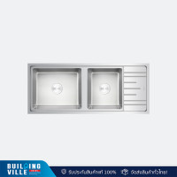 ราคา EVE ซิงค์ล้างจานสแตนเลส 2 หลุม 1 ที่พักจาน รุ่น DELTA 1200/500 LH (12661992)