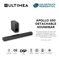 ราคา Apollo S50 Ultimea Detachable Soundbar U3600 BLACK (12659631)