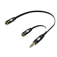 ราคา ERTK Gaming Headphone Adapter สายแปลงหูฟังไมค์ ให้ใช้กับคอมพิวเตอร์ / มือถือ / PC / Notebook ERTK Gaming black (12660698)