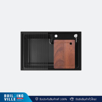 ราคา EVE ซิงค์ล้างจาน 1 หลุม หินแกรนิตสังเคราะห์ รุ่น PHILIP 800/520 BLACK (12660163)