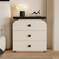 ราคา FairyHouse ตู้ข้างเตียง โต๊ะหัวเตียง ตู้ลิ้นชัก ST25-10 สไตล์โมเดิร์น มูจิ 60ซม ท็อปดำ 3ลิ้นชัก (12662075)