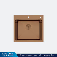 ราคา EVE ซิงค์ล้างจาน 1 หลุม ROSEGOLD 560/520 สีโรสโกลว์ (12662116)