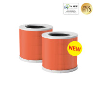 ราคา iSuper ไส้กรอง HEPA สำหรับ Xiaomi Air Purifier Filter 2S 2H 3H Pro 2C 3C ส้ม 4Compact แพ็คคู่ (12657936)