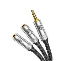 ราคา ERTK Gaming Headphone Adapter สายแปลงหูฟังไมค์ ให้ใช้กับคอมพิวเตอร์ / มือถือ / PC / Notebook ERTK Gaming silver (12660717)