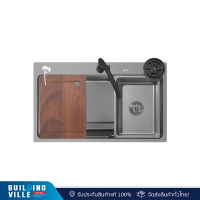 ราคา EVE ซิงค์ล้างจาน 1 หลุม สีเทาไทเทเนียม รุ่น ELITE 800/490 (12662018)