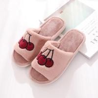 ราคา SIMPLE HOME รองเท้าใส่ในบ้าน สลิปเปอร์ แตะลายผลไม้ ขนนุ่ม ใส่สบาย M 38-39 OR โอลด์โรสเชอรี่ (12659599)