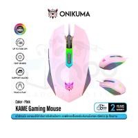 ราคา ONIKUMA Kame Gaming Mouse เม้าส์เกมมิ่ง เม้าส์เล่นเกม ออฟติคอลเซ็นเซอร์ระดับเกมมิ่งเกรด 7200 DPI แสงไฟ RGB #Qoomart Pink (12330098)