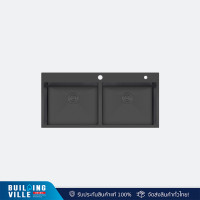 ราคา EVE ซิงค์ล้างจาน 2 หลุม สแตนเลสสีดำ ไม่มีที่พัก CARBONYTE 2B 1000/520 (12662477)