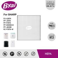 ราคา Byai ไส้กรอง เครื่องฟอกอากาศ Sharp รุ่น FU-A28TA FP-J30TA FP-F30TA FP-GM30B-B FP-JM30B และ KC-F30TA-W ไส้กรอง Byai (10729970)
