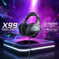 ราคา NUBWO X หูฟังเกมมิ่ง GAMING HEADSET 7.1 VIRTUAL SURROUND X99 BLACK (12300515)