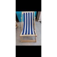 ราคา Pathanasilp เก้าอี้พักผ่อน เก้าอี้ชายหาด เตียงชายหาด ไม้ยางพาราพับเก็บได้ ปรับเอนได้ 3 ระดับ Size ใหญ่ สีน้ำเงิน (12537014)