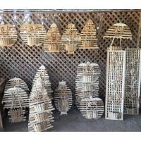 ราคา Nobpha9 กระเช้าไม้สัก กระเช้าระแนงไม้สักแท้ กระเช้าไม้สัก2 (12664585)