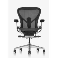 ราคา Herman Miller Aeron Remastered Aluminum Arm Leather M (12666589)