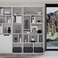 ราคา SB FURNITURE พาร์ทิชันสูงขนาด 80 ซม.รุ่น Keith สีขาว (80x40x180 cm.) 80x40x180 cm. (12666665)