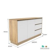 ราคา Inhome Furniture ชั้นวางทีวี / ตู้ไซด์บอร์ด รุ่น SI-1623 S-WH (12662757)