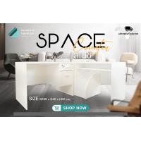 ราคา Phornthipfurniture เคาน์เตอร์ ทำงาน รุ่น สเปซ "Space" Counter work Size W180*D40*H80cm (12666591)