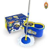 ราคา SUPERCAT ชุดถังปั่นพร้อมไม้ม็อบถูพื้น รุ่นแมวถูพื้น แถมผ้าม็อบถูพื้นไมโครไฟเบอร์ 2 ผืนในกล่อง (12665196)