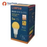 ราคา Lamptan หลอดไฟ LED Bulb 5W E27 แลมป์ตั้น รุ่น NEW Gloss แสงเหลือง WarmWhite 5w (10123701)